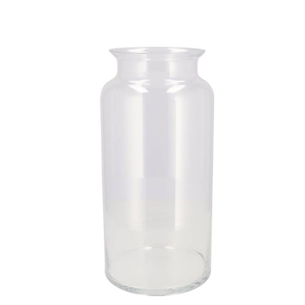 Glas Vase Milchkanne Mouthblown D35cm H19cm