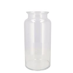 Glas Vase Milchkanne Mouthblown D35cm H19cm