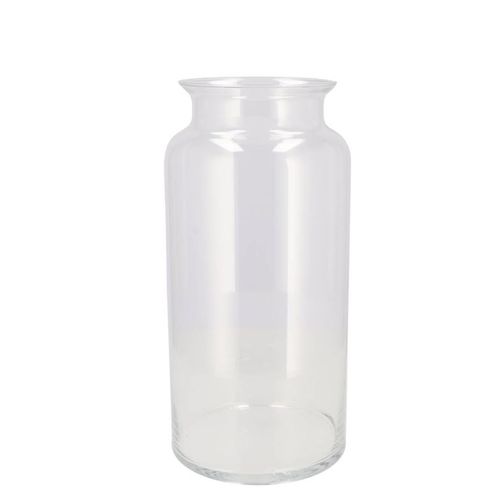 Glas Vase Milchkanne Mouthblown D35cm H19cm
