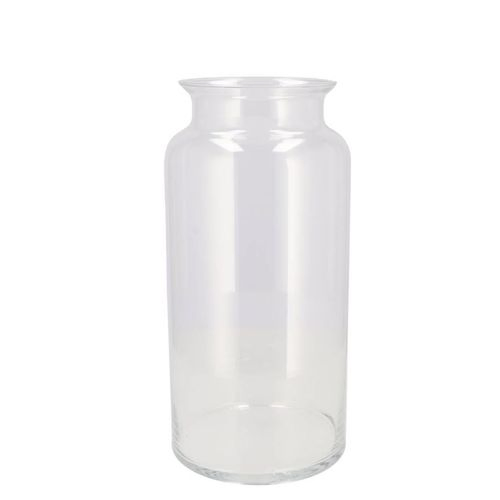 Glas Vase Milchkanne Mouthblown D35cm H19cm