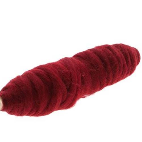 Seil Stoffband weinrot 15mm 10m