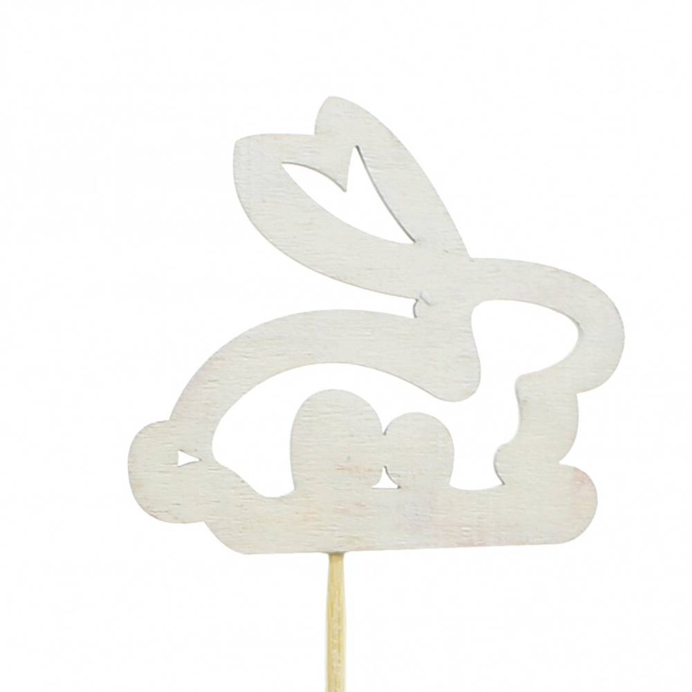 Ostern Deko/Stab 20cm Kaninchen Holz 6cm