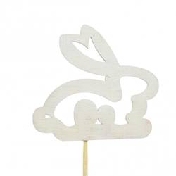 Ostern Deko/Stab 20cm Kaninchen Holz 6cm