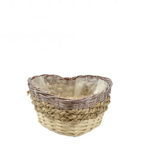 Korb Herz Willow D21cm H11cm