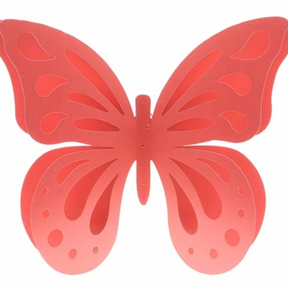 Wandaufhänger Schmetterling rosa D40cm