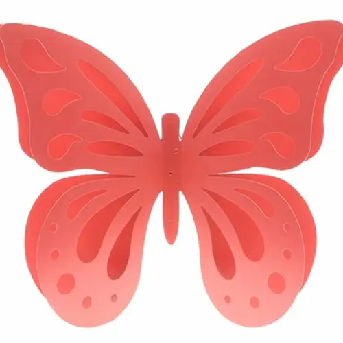 Wandaufhänger Schmetterling rosa D40cm