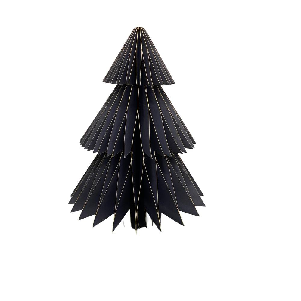 Deko Baum Papier Spitze blau H20cm faltbar