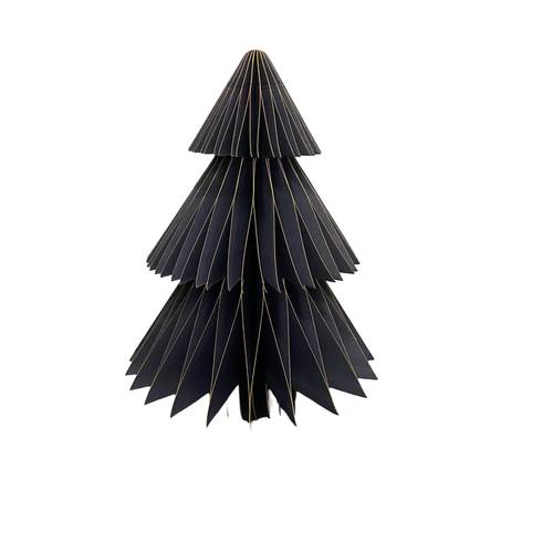 Deko Baum Papier Spitze blau H20cm faltbar
