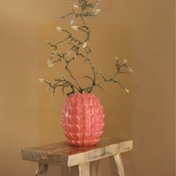Keramik Vase Maya rosa D18cm H20cm