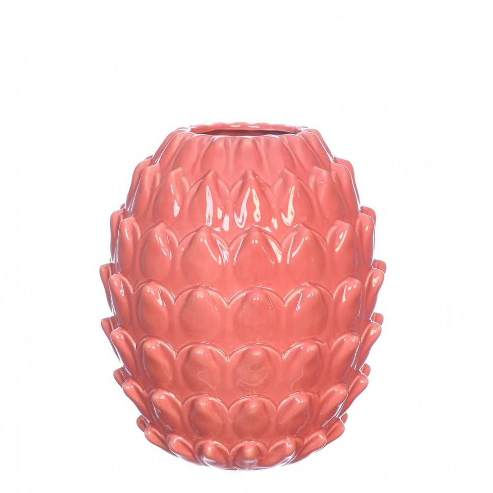 Keramik Vase Maya rosa D18cm H20cm