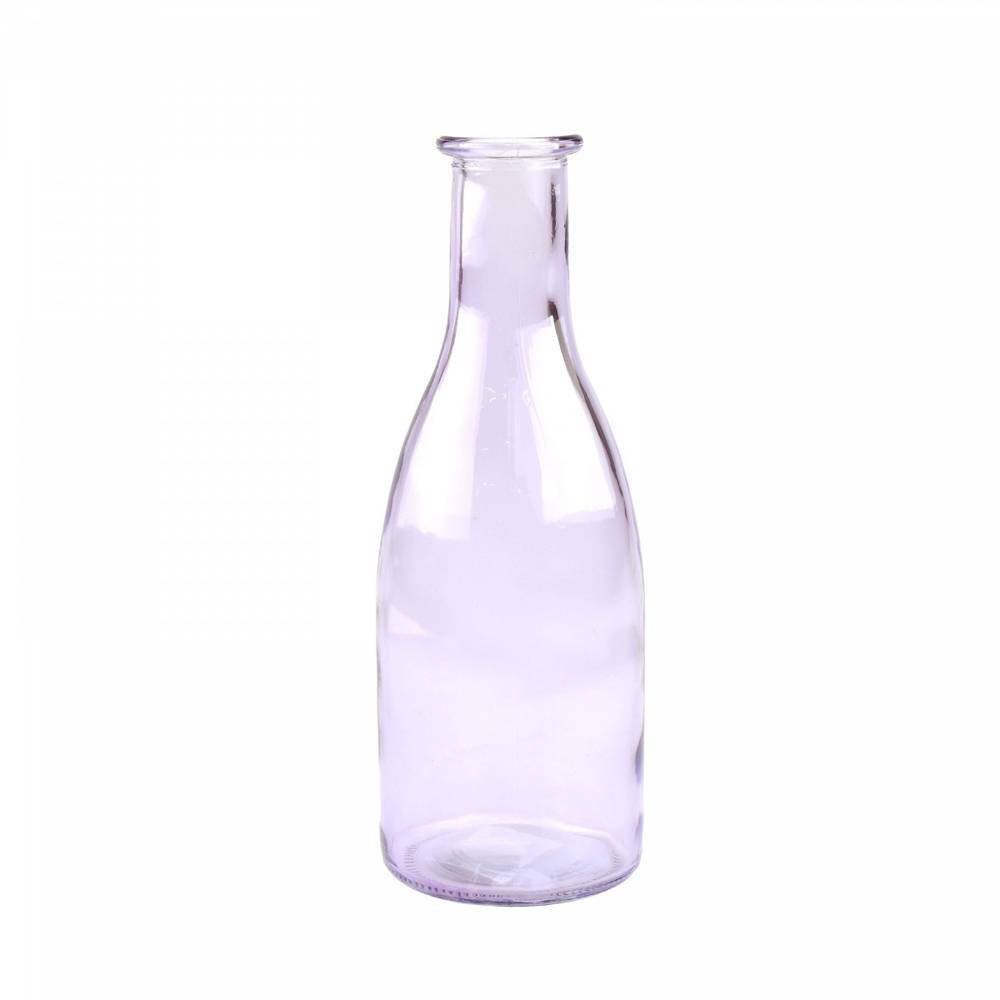 Glas Flasche Moroni lila D06.5cm H18cm