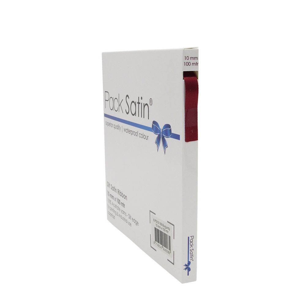 Band Satin weinrot 10mm 100m