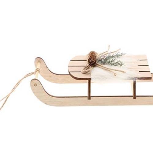 Hänger Sledge weiss 09x06x24cm