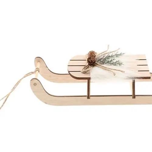 Hänger Sledge weiss 09x06x24cm