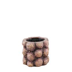 Keramik Übertopf Gen braun D09cm H08cm