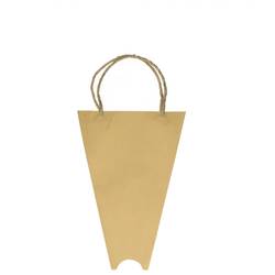 Tasche Tulpen braun 23x08x34cm 