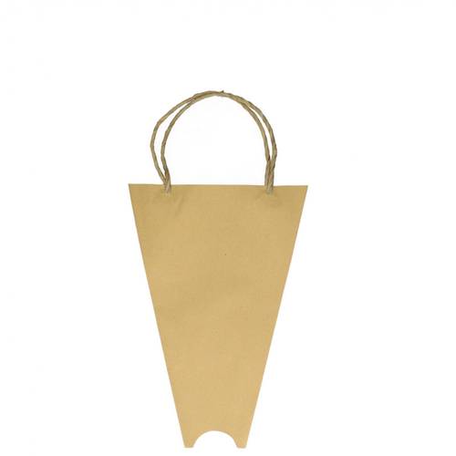 Tasche Tulpen braun 23x08x34cm 