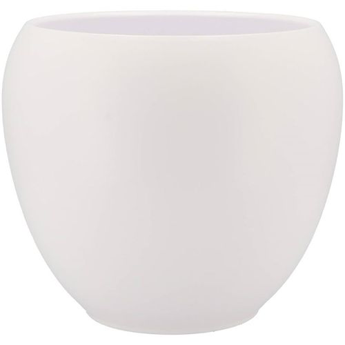 Keramik Übertopf Vinci weiss matt D31cm H28cm