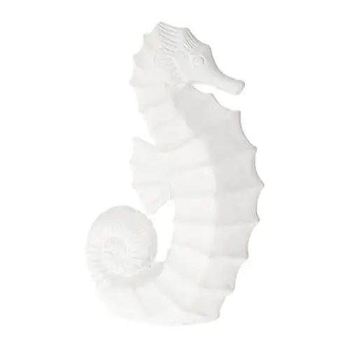 Seepferdchen weiss D19cm H28cm