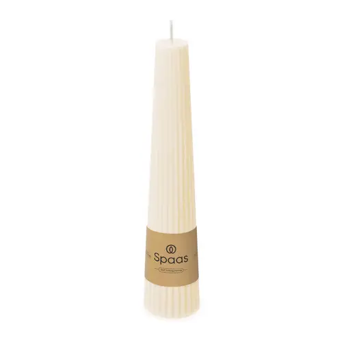 Kerze Obelisk creme D04.5cm H25cm