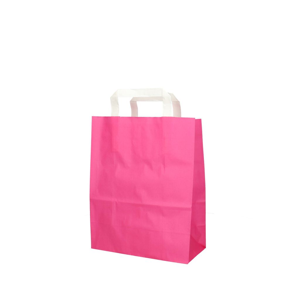 Tasche Papier rosa 22/11x28cm