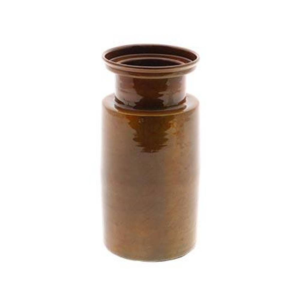 Keramik Vase Conca braun D12cm H24cm