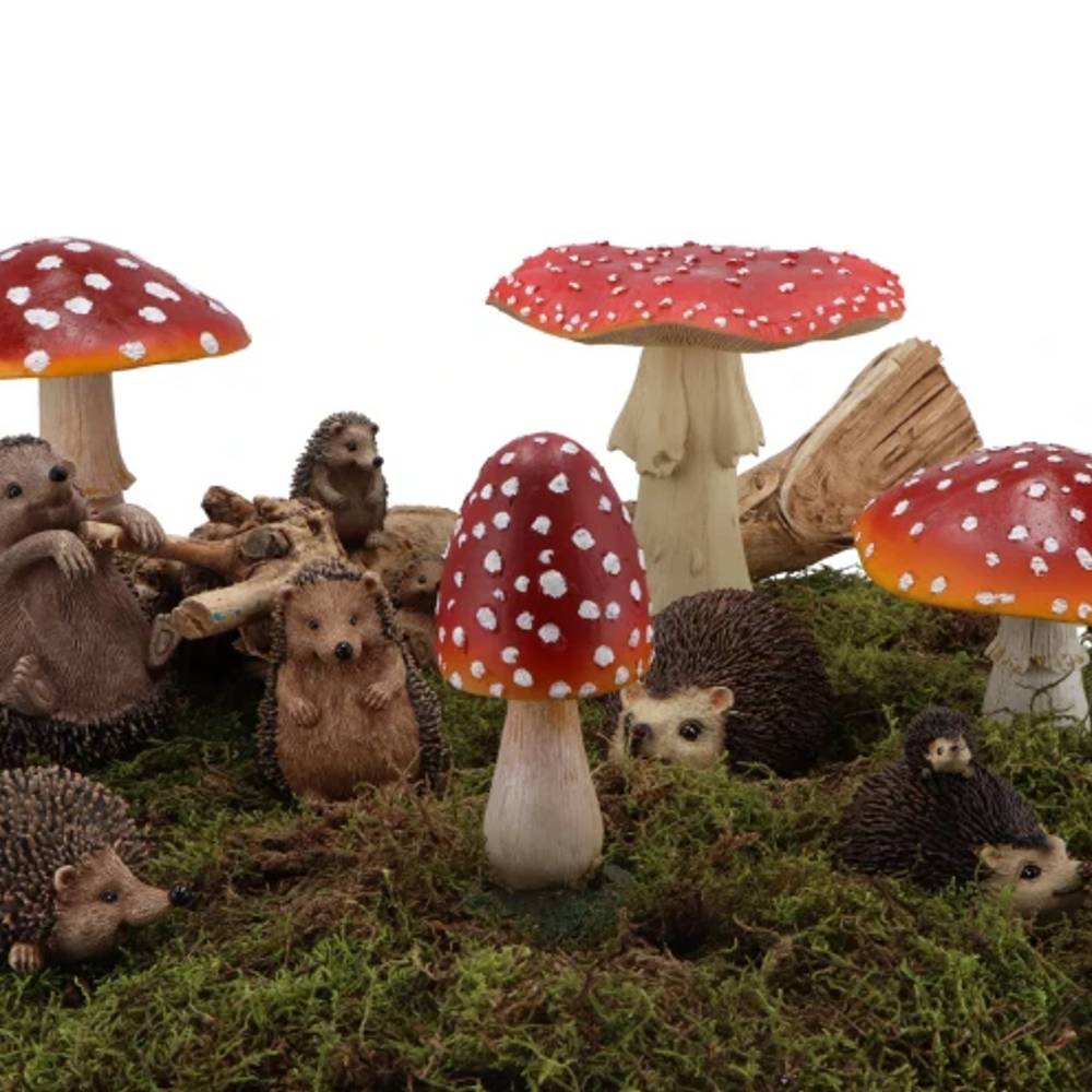 Deko Pilz rot 12x12cm 
