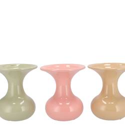 Keramik Vase Mia Dreamy mix pastel 14x14x19cm