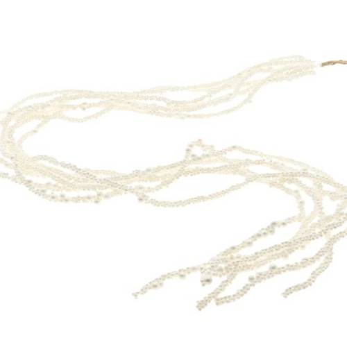 Girlande Perle weiss L140cm