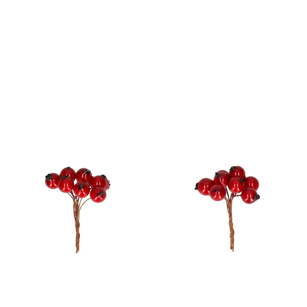 Beere auf Draht rot 1cm x120