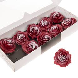 Seiden Wachs Rose b.rot/weiss d12cm (230) Blush