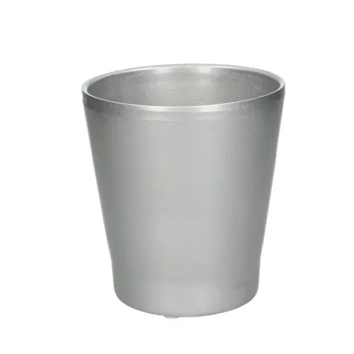 Keramik Orchidee Topf silber D13cm H14cm