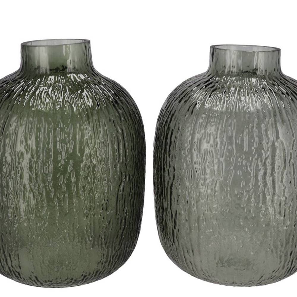 Glas Vase Marly mix grün 21x21x28cm