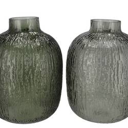 Glas Vase Marly mix grün 21x21x28cm