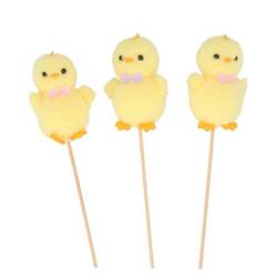 Ente auf Stab Fun mix D07cm H38cm