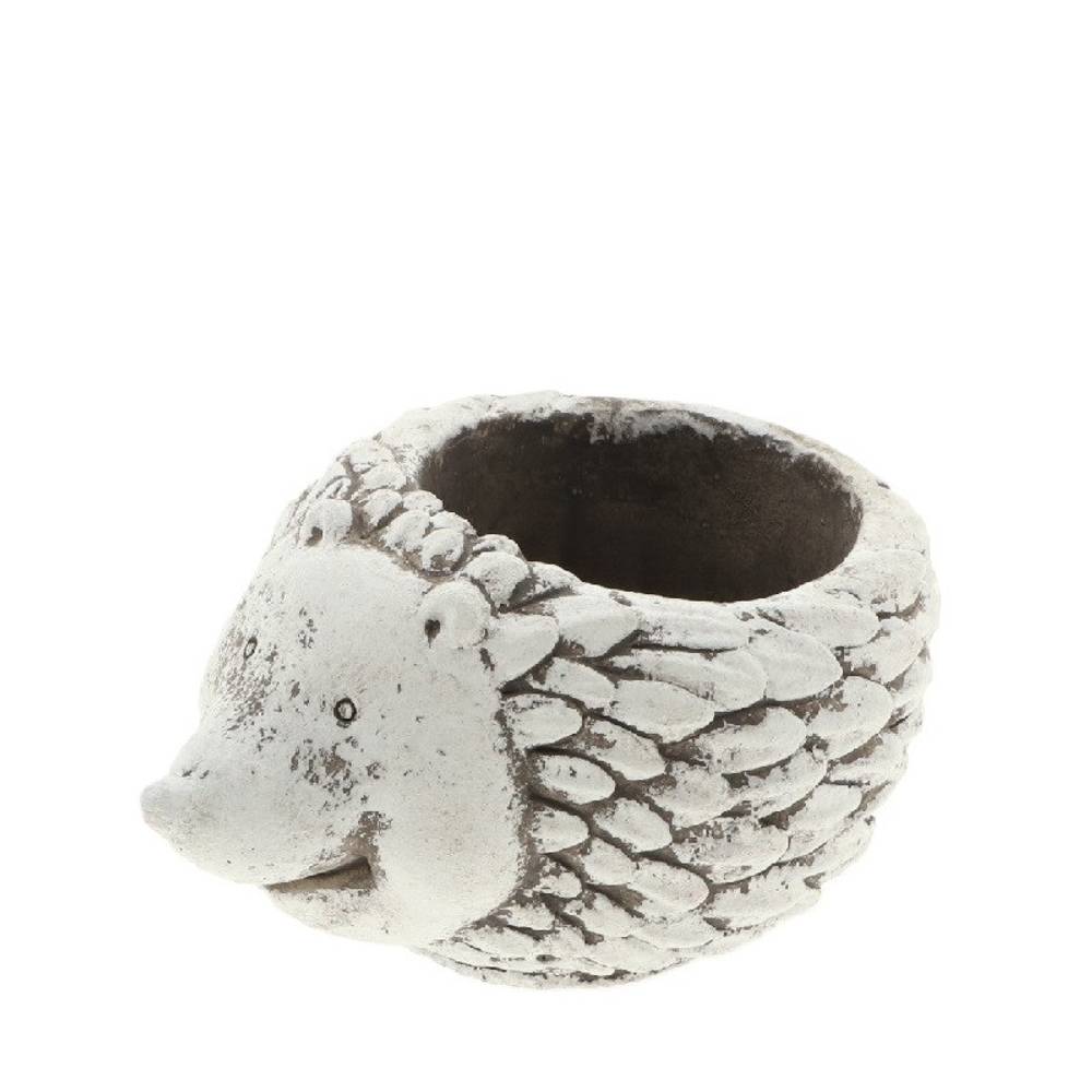 Keramik Topf Igel grau 13.5x9.5x07cm 