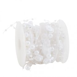 Band Organza weiss Hochzeit 10mm 5m