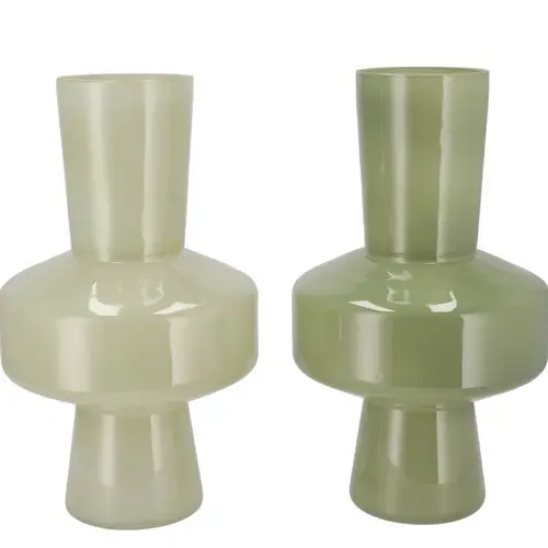 Glas Vase Beau mix grün 18x18x31cm