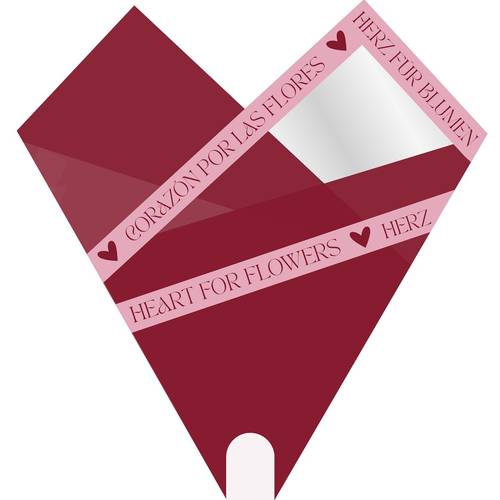 Tüte Smartsl. Whispers rot 50x44cm x50