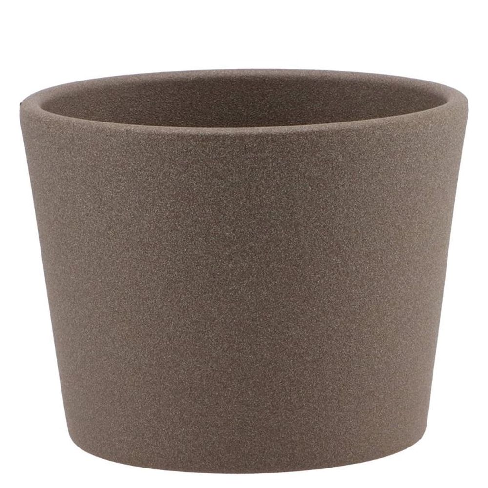 Keramik Orchidee Übertopf braun D11cm