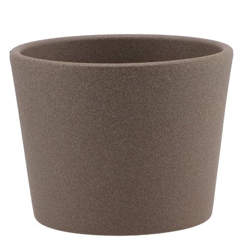 Keramik Orchidee Übertopf braun D11cm