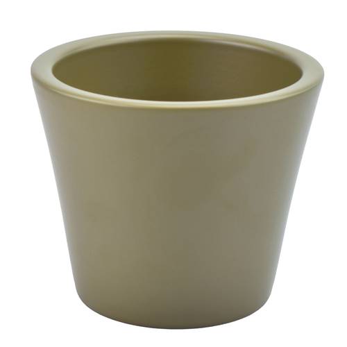 Keramik Übertopf Orchidee Glossy olive D14cm H12cm