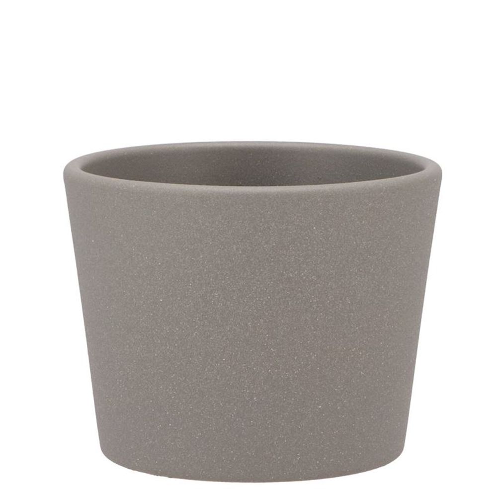 Keramik Orchidee Übertopf grau D11,5cm x H09cm