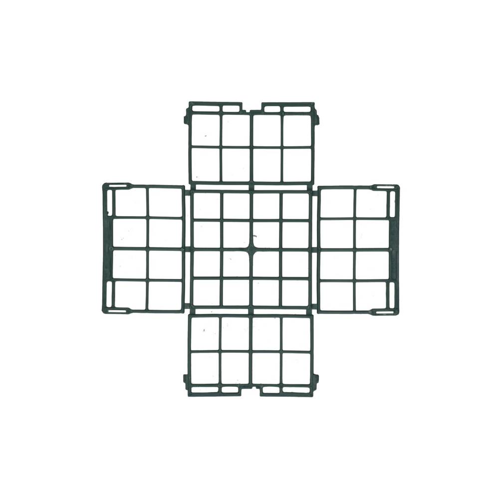 Steckschaum Gitter Halb 11x11x7cm Oasis®