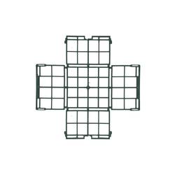 Steckschaum Gitter Halb 11x11x7cm Oasis®