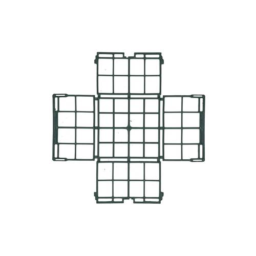 Steckschaum Gitter Halb 11x11x7cm Oasis®