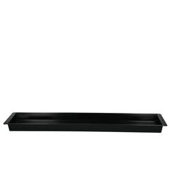 Tablett schwarz 12.5x48cm