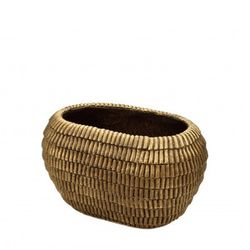 Keramik Roof gold 20.5x13.5x12cm