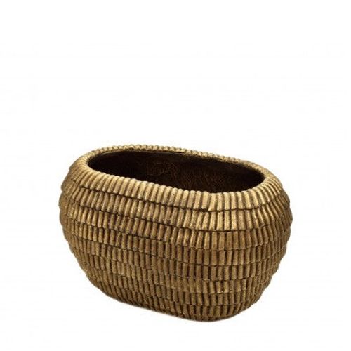 Keramik Roof gold 20.5x13.5x12cm