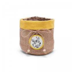 Übertopf Jute Butterfly gelb D16cm H16cm
